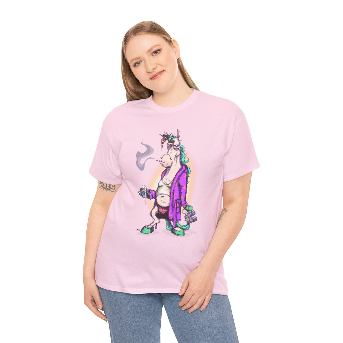 Dontgiveafuckacorn Unisex Heavy Cotton Tee