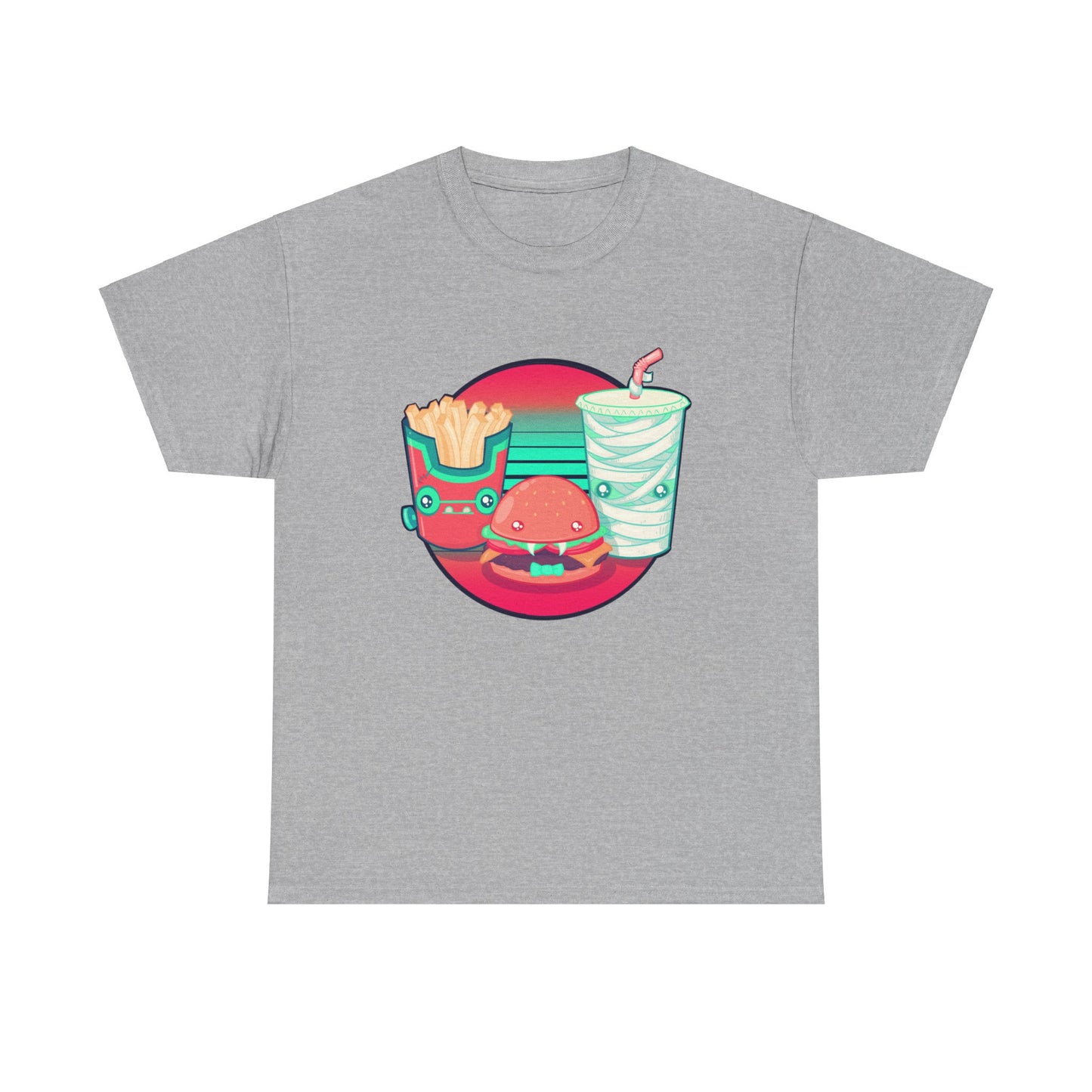Spooky Fast Food Unisex Heavy Cotton Tee