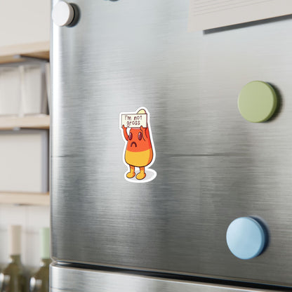 Sad Candy Corn Kiss-Cut Vinyl Decal