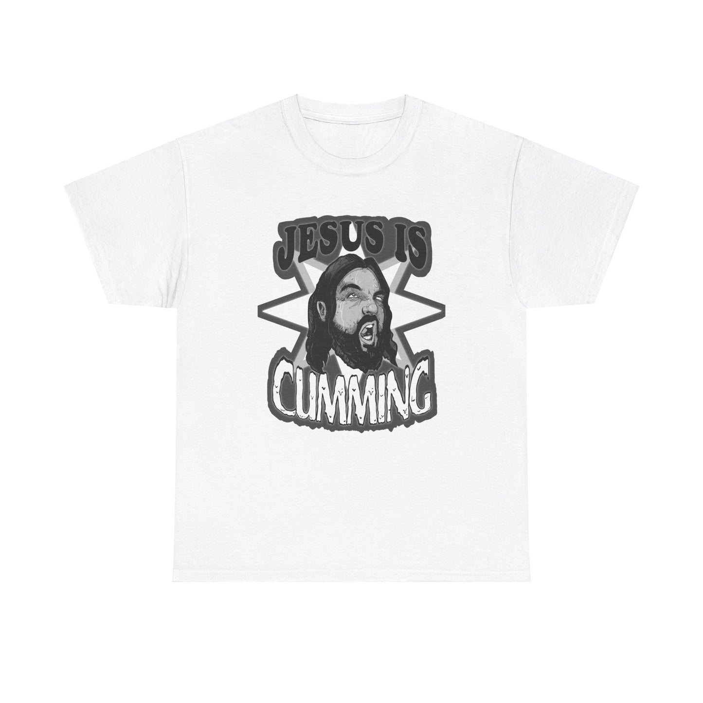 Jesus Is Cumming Unisex Heavy Cotton Tee