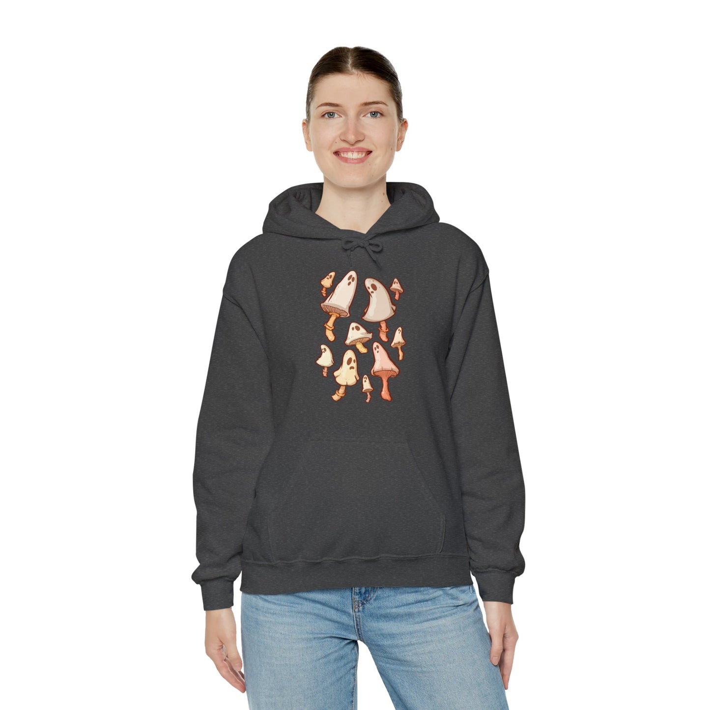 Spooky Mushrooms Unisex Heavy Blend Hooded Sweatshirt