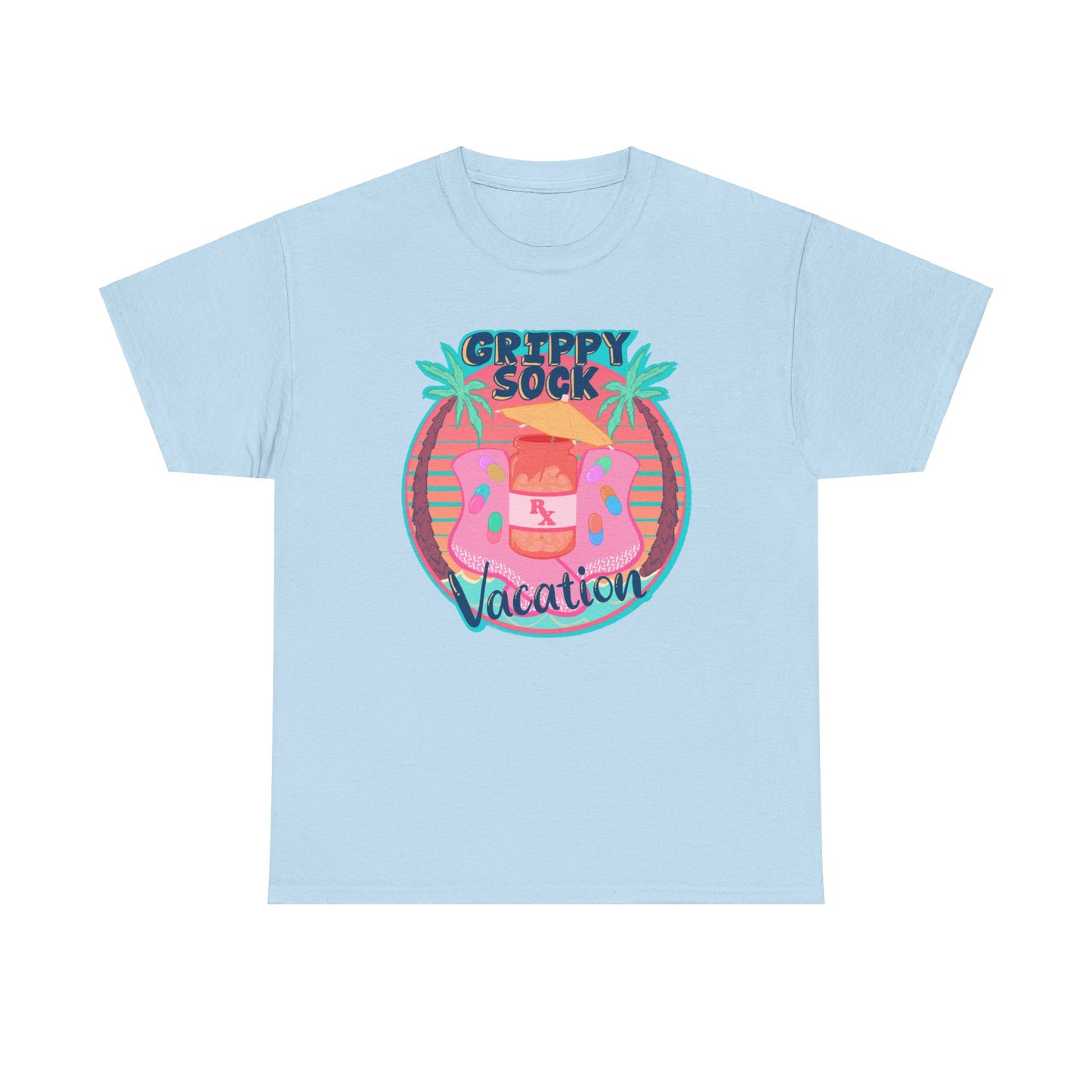Grippy Sock Vacation Unisex Heavy Cotton Tee