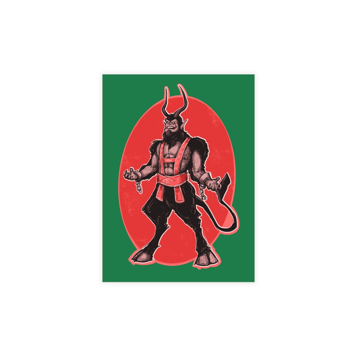 Classic Krampus Greeting Card Bundles (10, 30, 50 pcs)