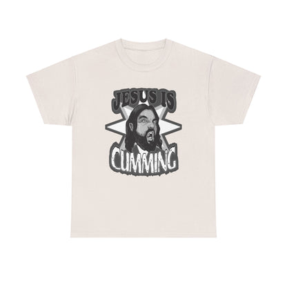 Jesus Is Cumming Unisex Heavy Cotton Tee