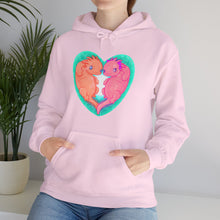 Axolotls In Love  Unisex Heavy Blend Hooded Sweatshirt