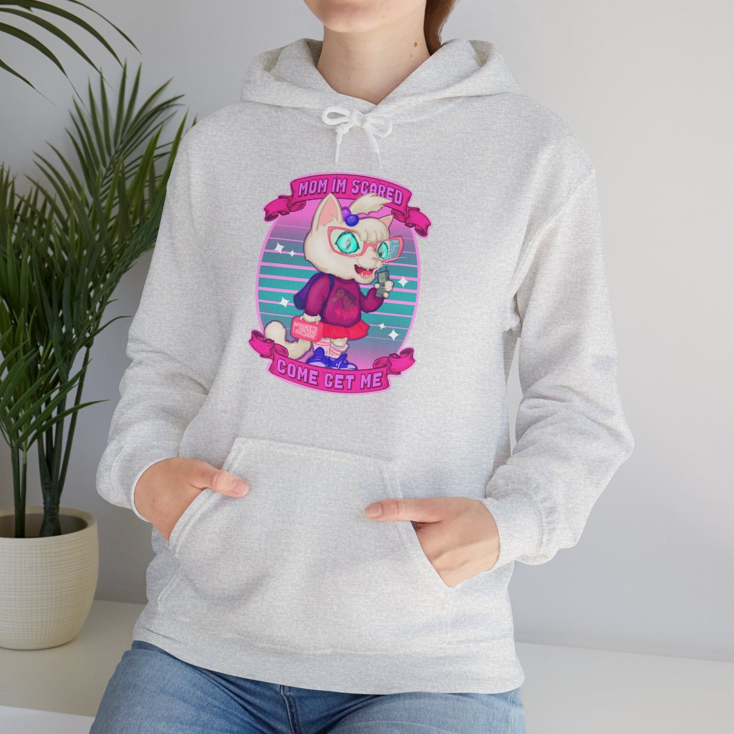 Mom I'm Scared Unisex Heavy Blend Hooded Sweatshirt
