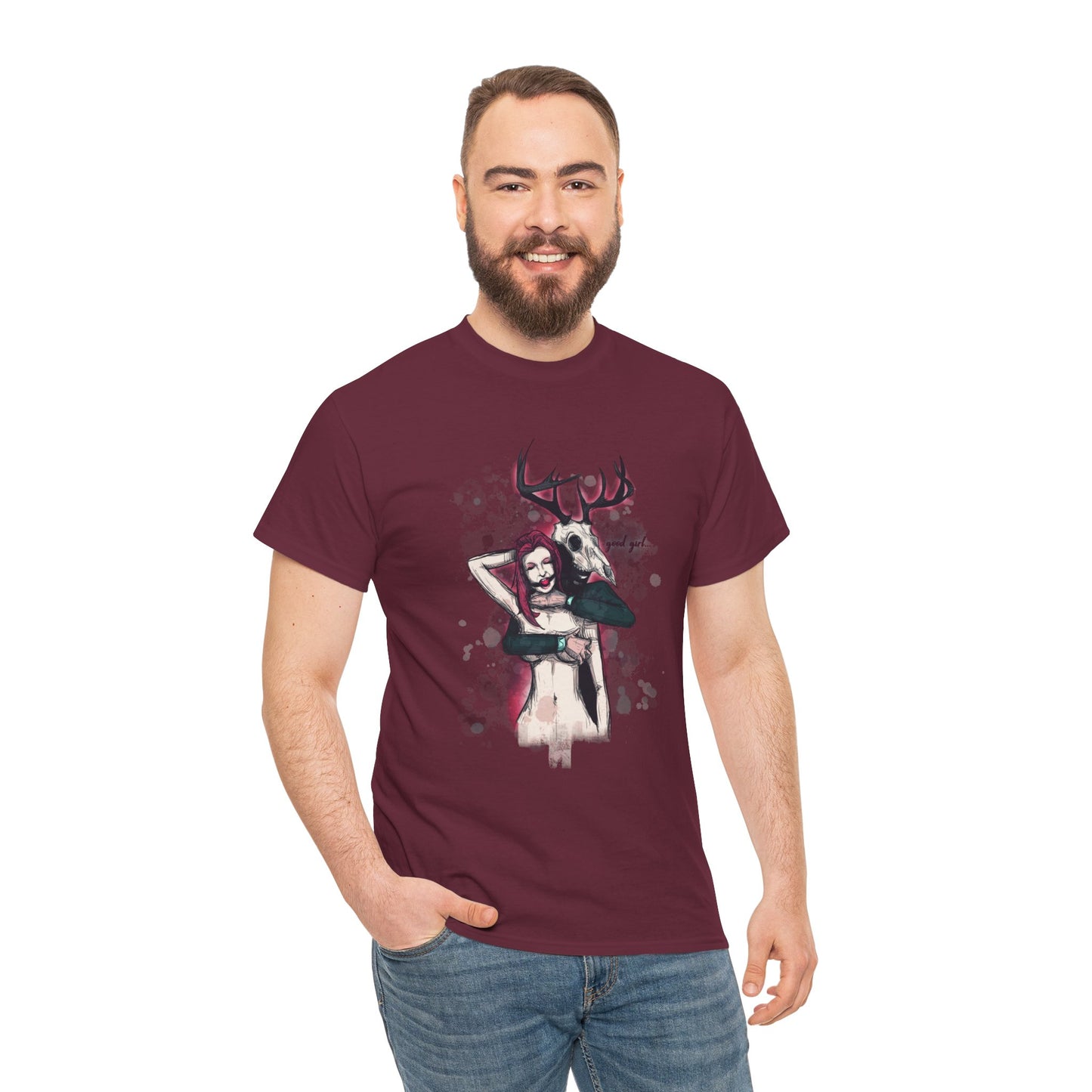 Deer Daddy Series 3: Good Girl Unisex Heavy Cotton Tee