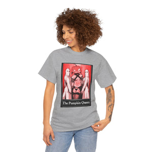 The Pumpkin Queen Tarot  (Front & Back Print) Unisex Heavy Cotton Tee