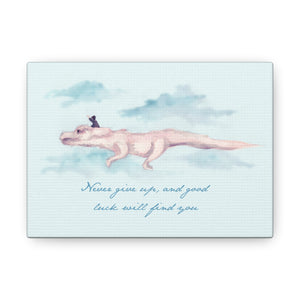 Never Give Up Canvas Gallery Wrapped Art Print