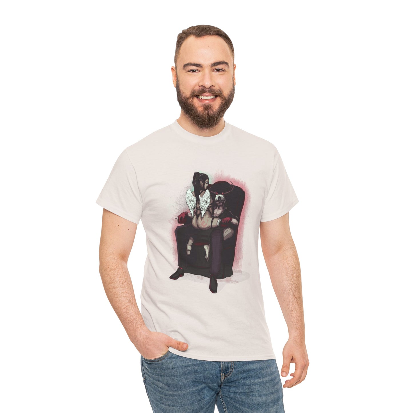 Deer Daddy Series 9: Angels & Demons Unisex Heavy Cotton Tee