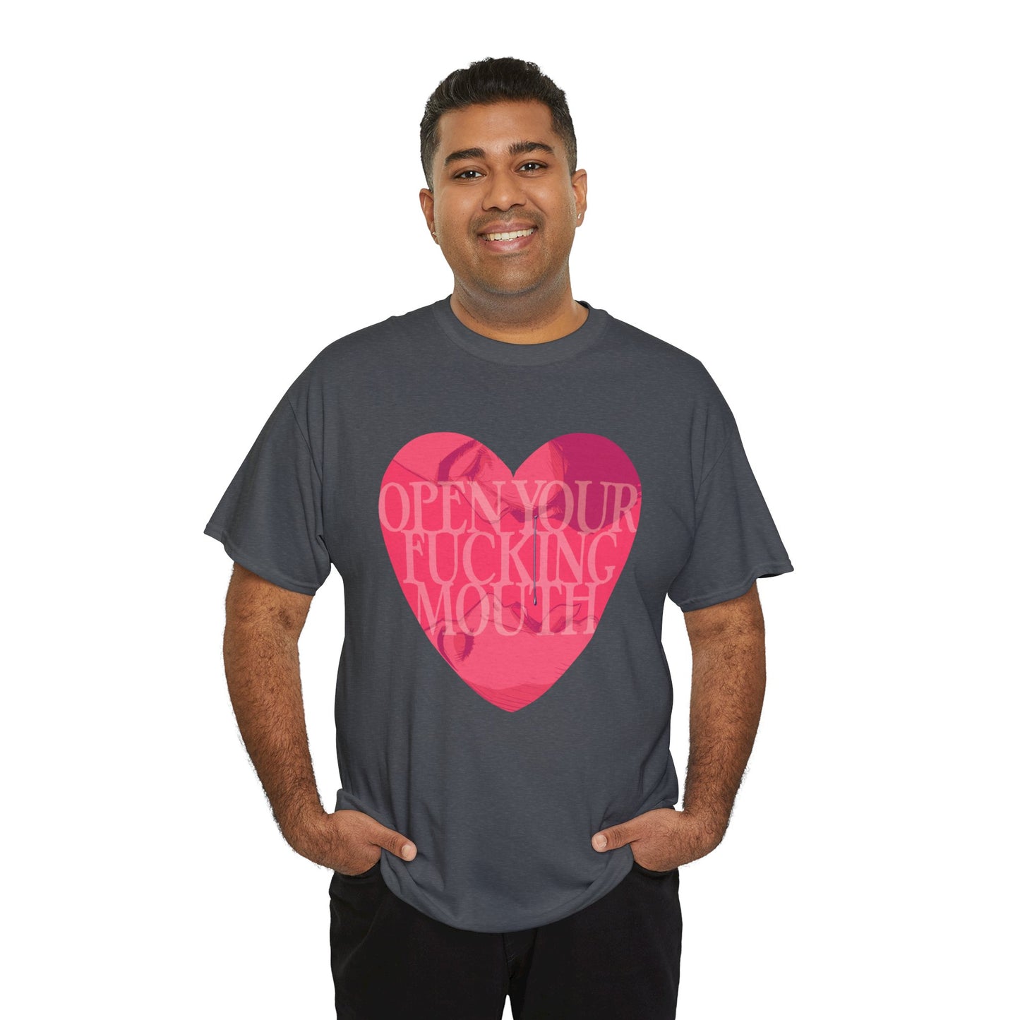 Open Your Mouth Unisex Heavy Cotton Tee