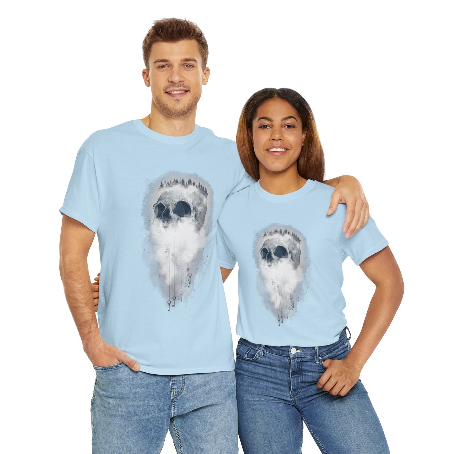 Elemental Skull Air Unisex Heavy Cotton Tee