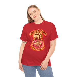 Cheesus Crust Unisex Heavy Cotton Tee