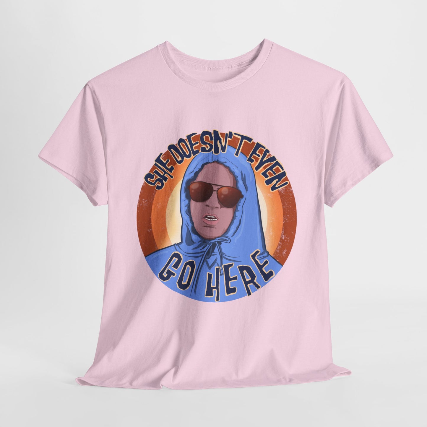 She Doesn't Even Go Here Unisex Heavy Cotton Patreon Tee