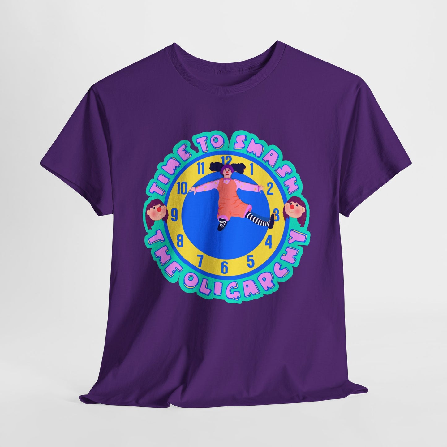 Time To Smash The Oligarchy Unisex Heavy Cotton Tee