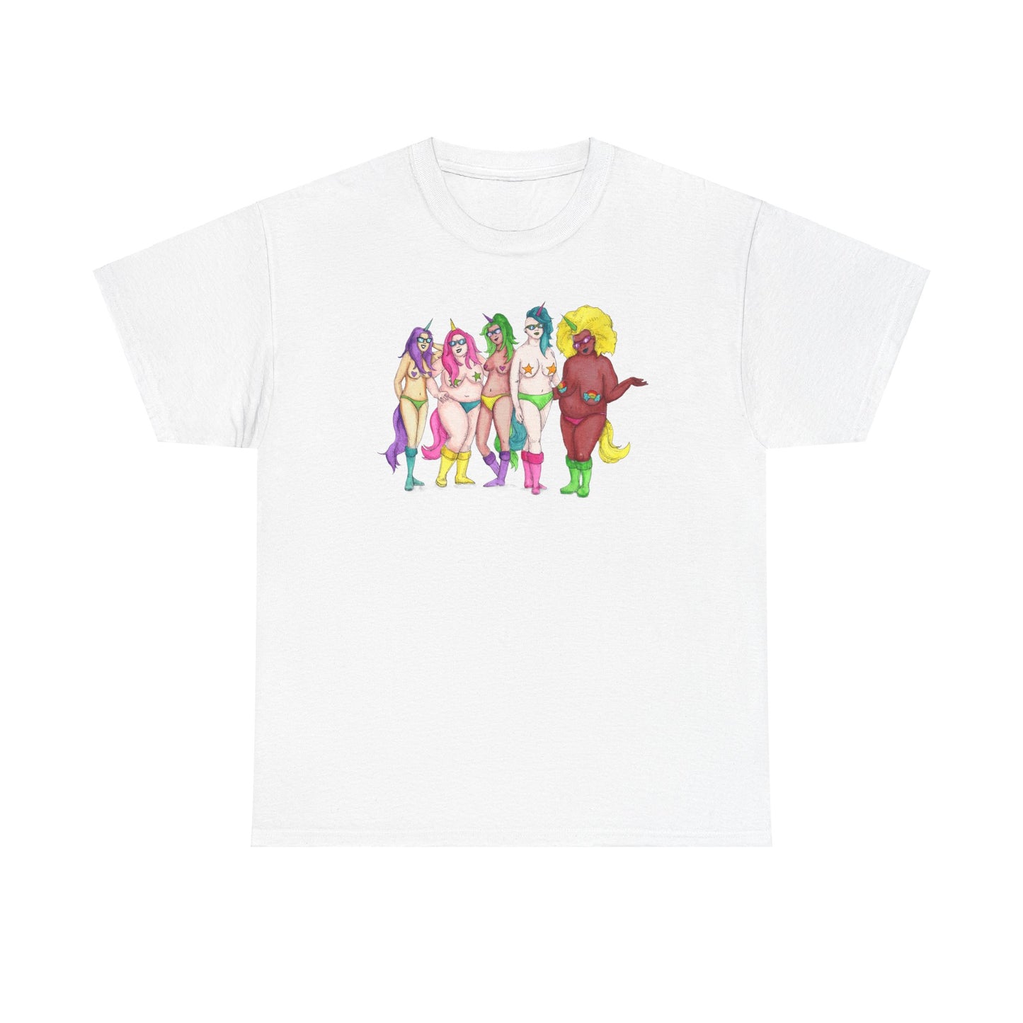 Unicorns Unisex Heavy Cotton Tee