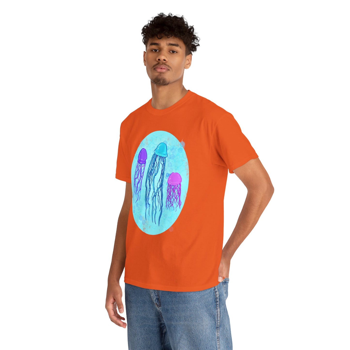 Jellyfish Varieties Unisex Heavy Cotton Tee