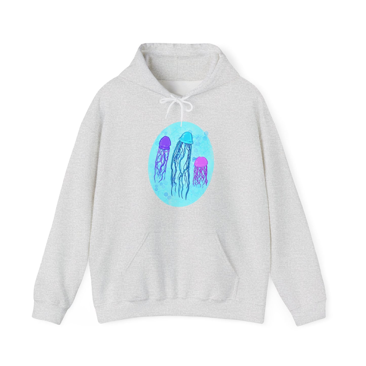Jellyfish Varieties Unisex Heavy Blend Hooded Sweatshirt