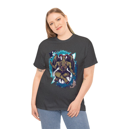 Baphomet Cthulhu Unisex Heavy Cotton Tee