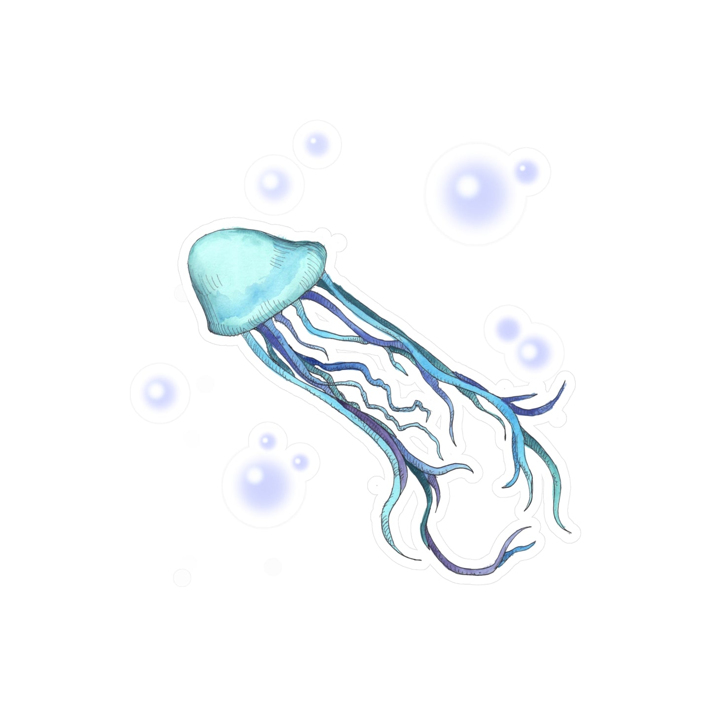 KY Jellyfish Kiss-Cut Vinyl Decal