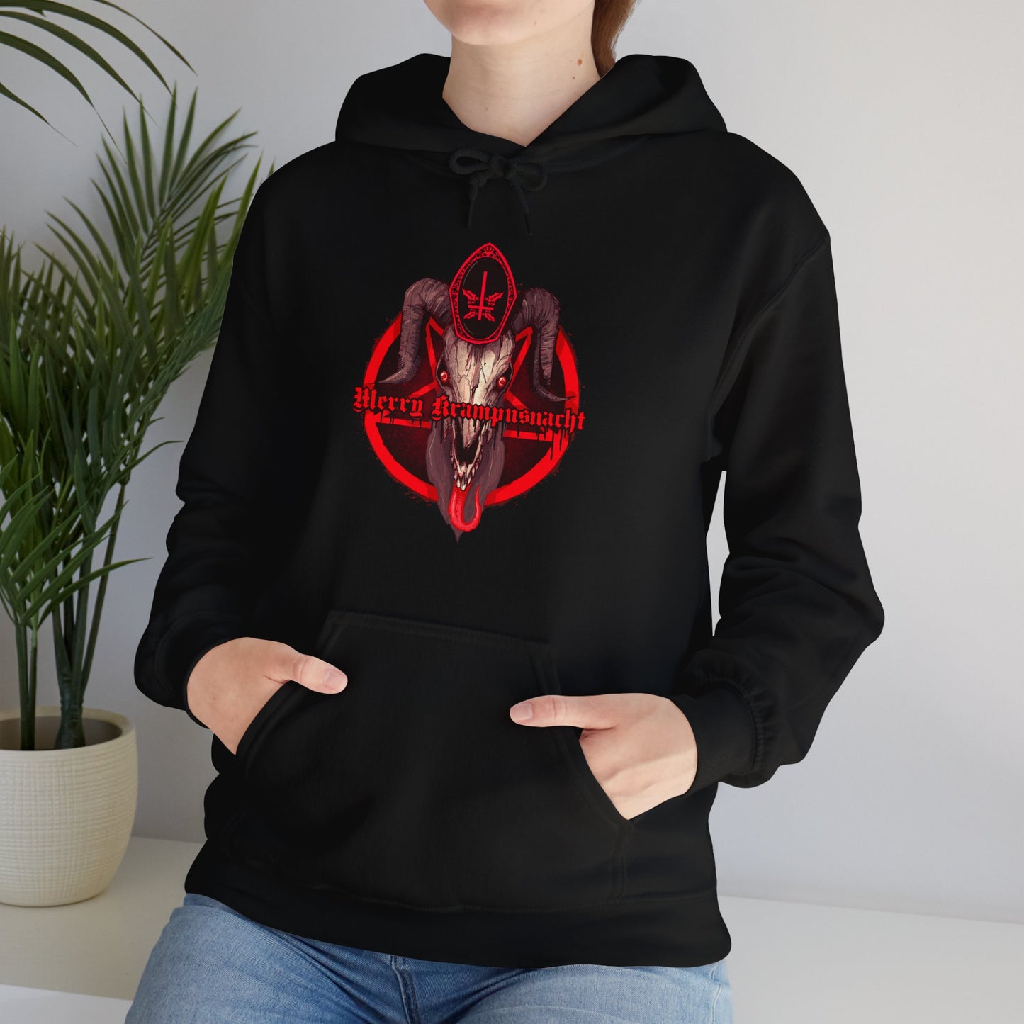 Merry Krampusnacht Unisex Heavy Blend Hooded Sweatshirt