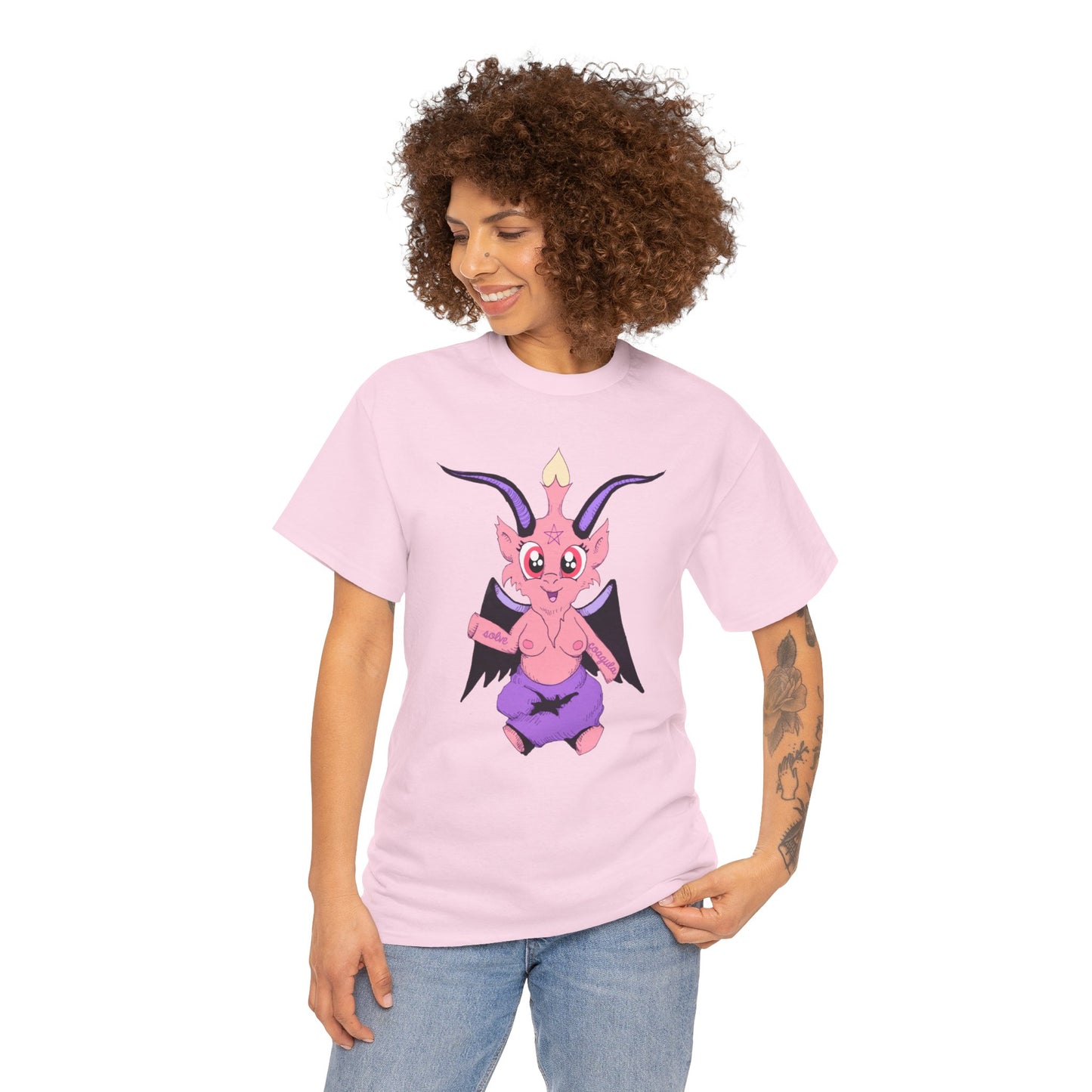 Little Baphomet Unisex Heavy Cotton Tee