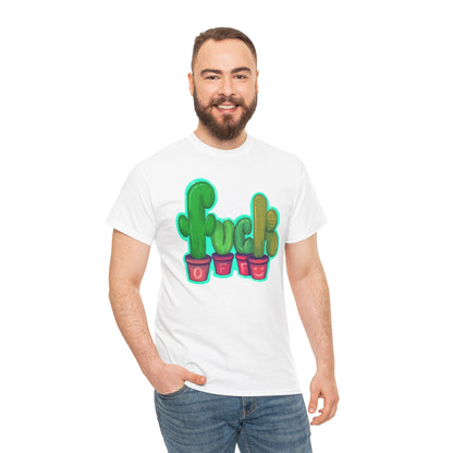 Rude Succulents Unisex Heavy Cotton Tee