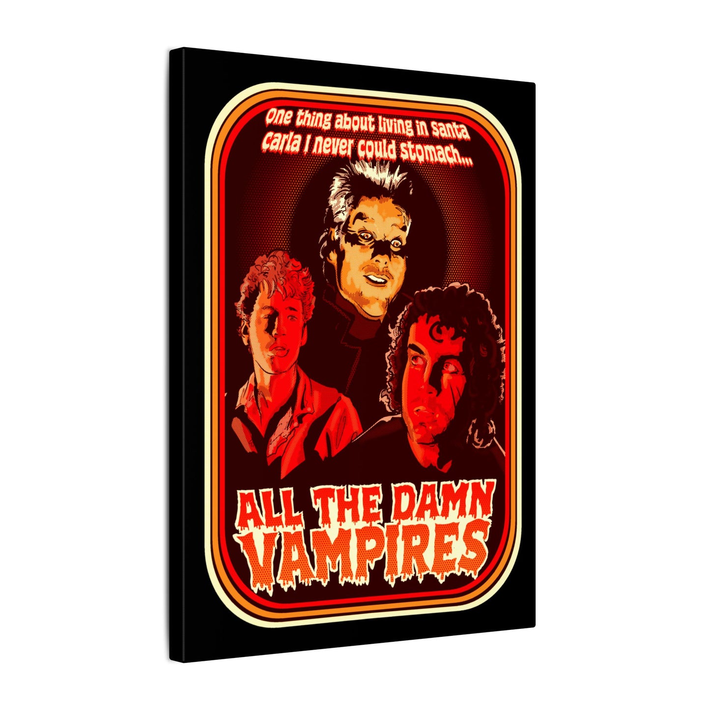 All The Damn Vampires Matte Canvas Stretched