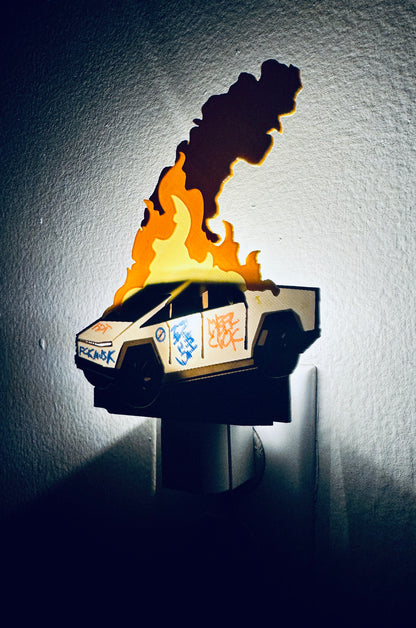 Cyber Wall LED Night Light 3D Lithophane Print