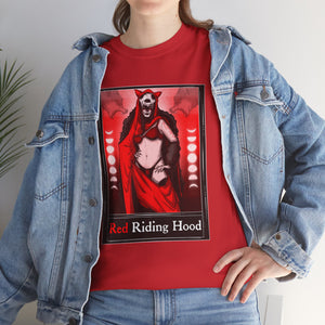 Red Riding Hood Tarot  (Front & Back Print) Unisex Heavy Cotton Tee