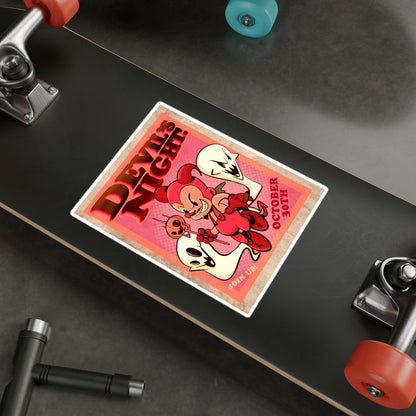 Devil's Night Kiss-Cut Vinyl Decal