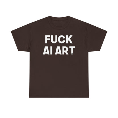 Fuck AI Art Unisex Heavy Cotton Tee