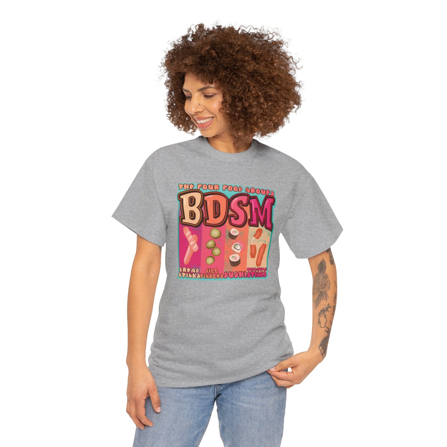 Four Food Groups Unisex Heavy Cotton Tee