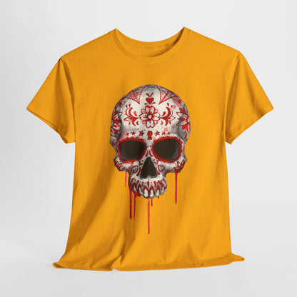 Blood Skull Unisex Heavy Cotton Tee