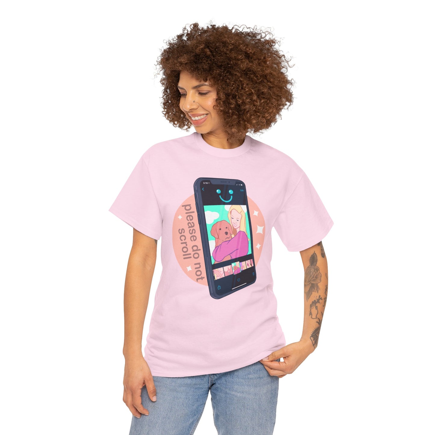 Don't Scroll Unisex Heavy Cotton Tee