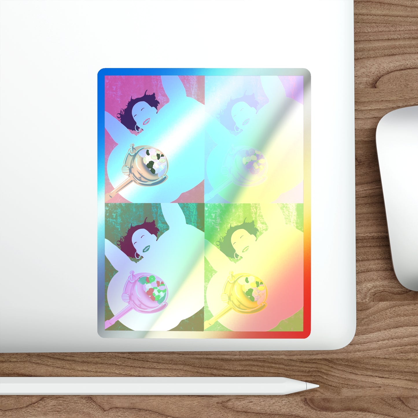 Cereal Princess Holographic Die-cut Stickers