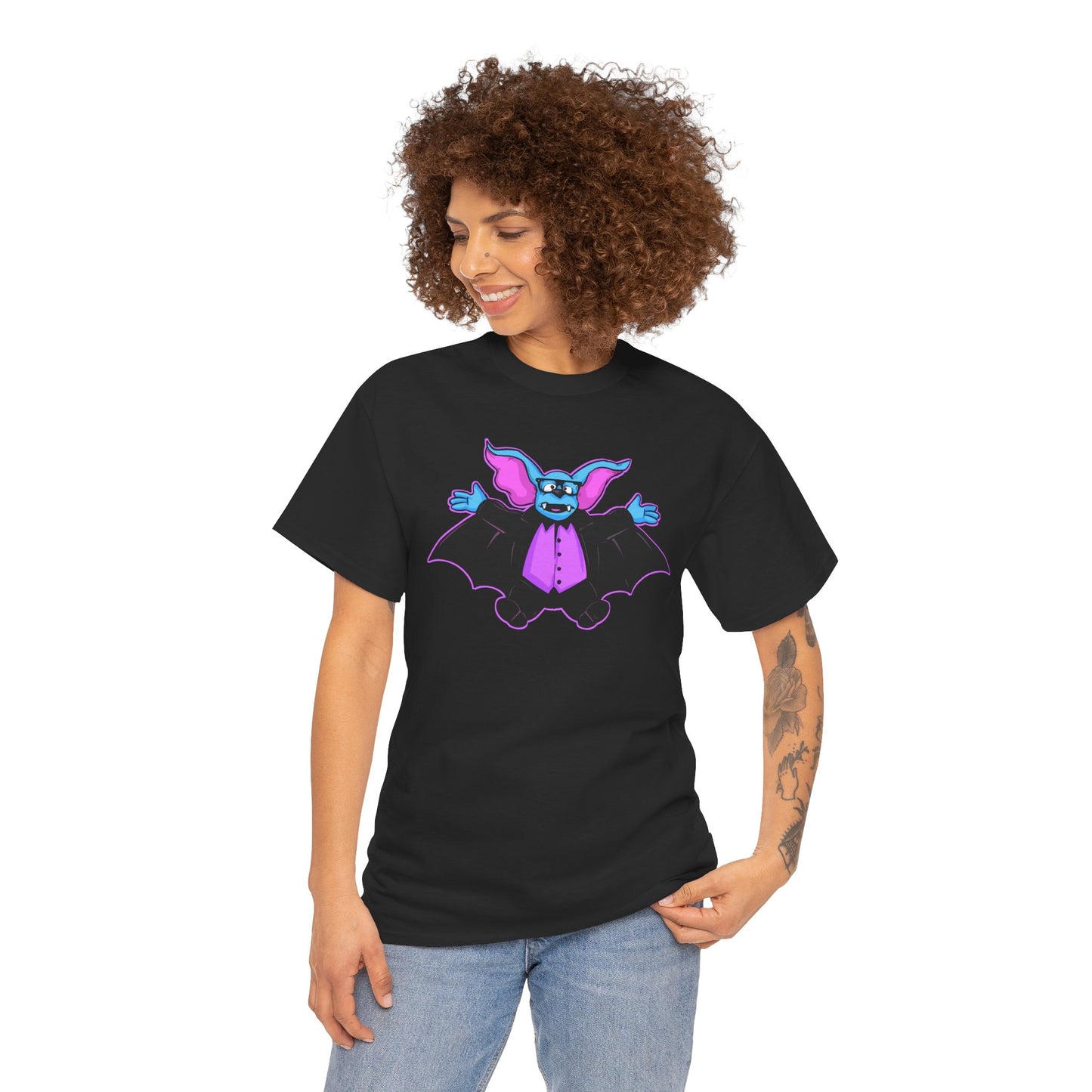 Castle Bat Unisex Heavy Cotton Tee