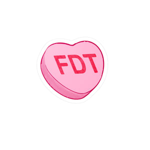 FDT Heart Kiss-Cut Vinyl Decal