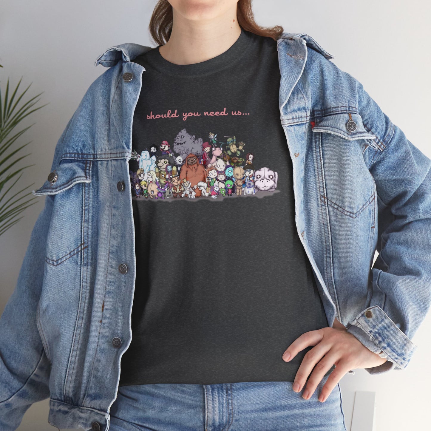 Should You Need Us Extended Unisex Heavy Cotton Tee