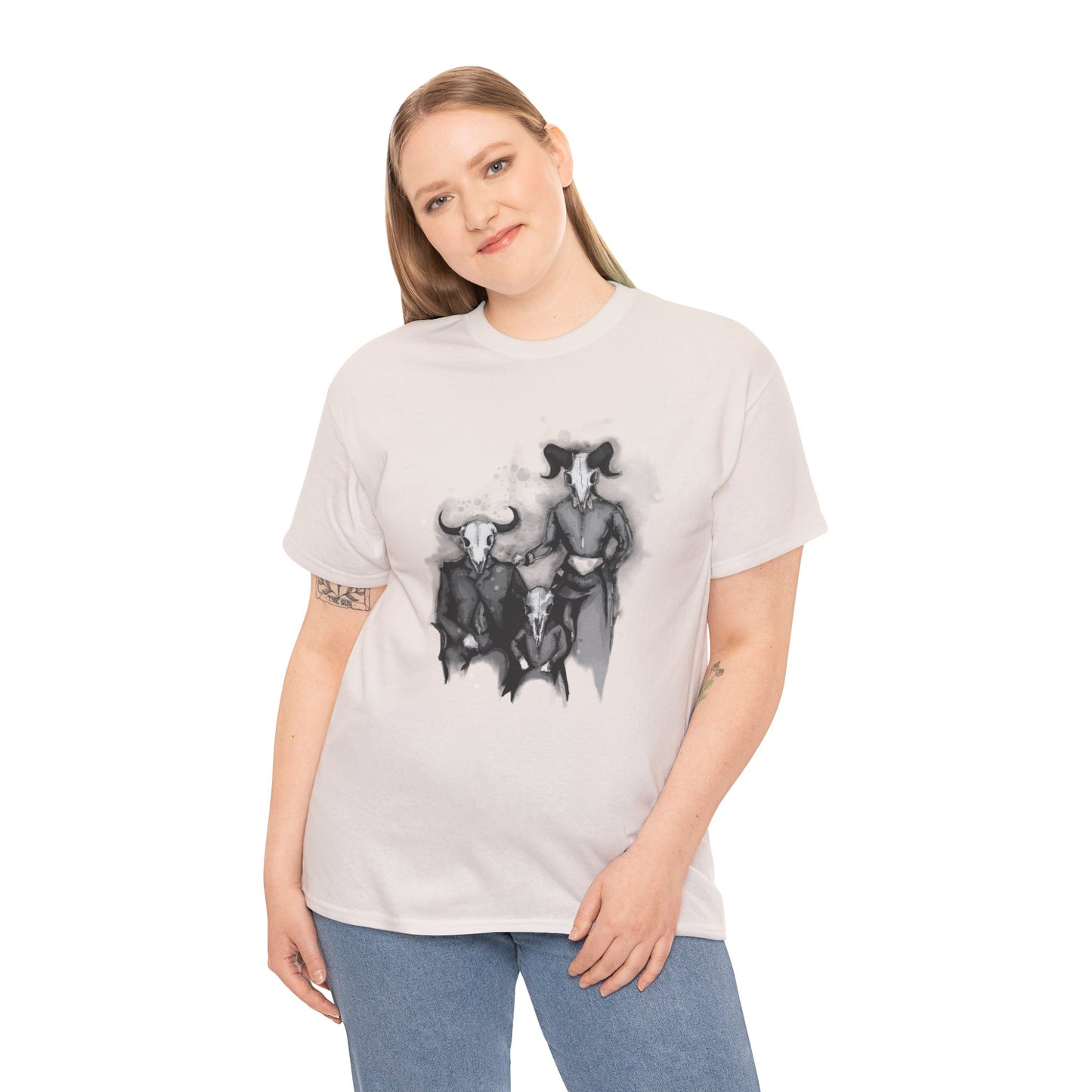 Family Portrait Unisex Heavy Cotton Tee