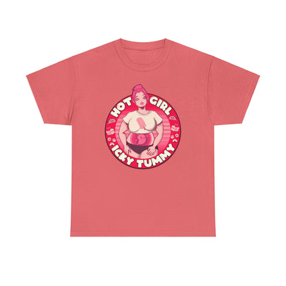 Hot Girl Icky Tummy Unisex Heavy Cotton Tee