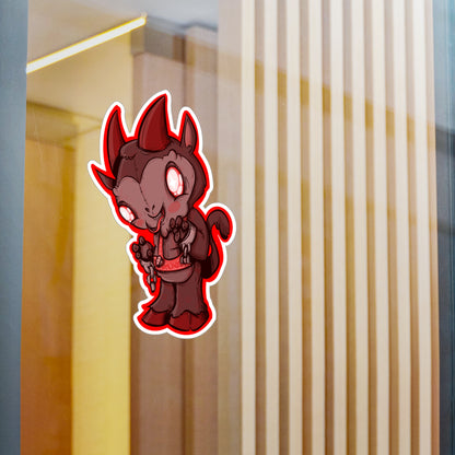 Plushie Krampus Kiss-Cut Vinyl Decal