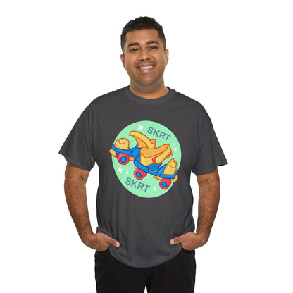 Roller Skates Unisex Heavy Cotton Tee