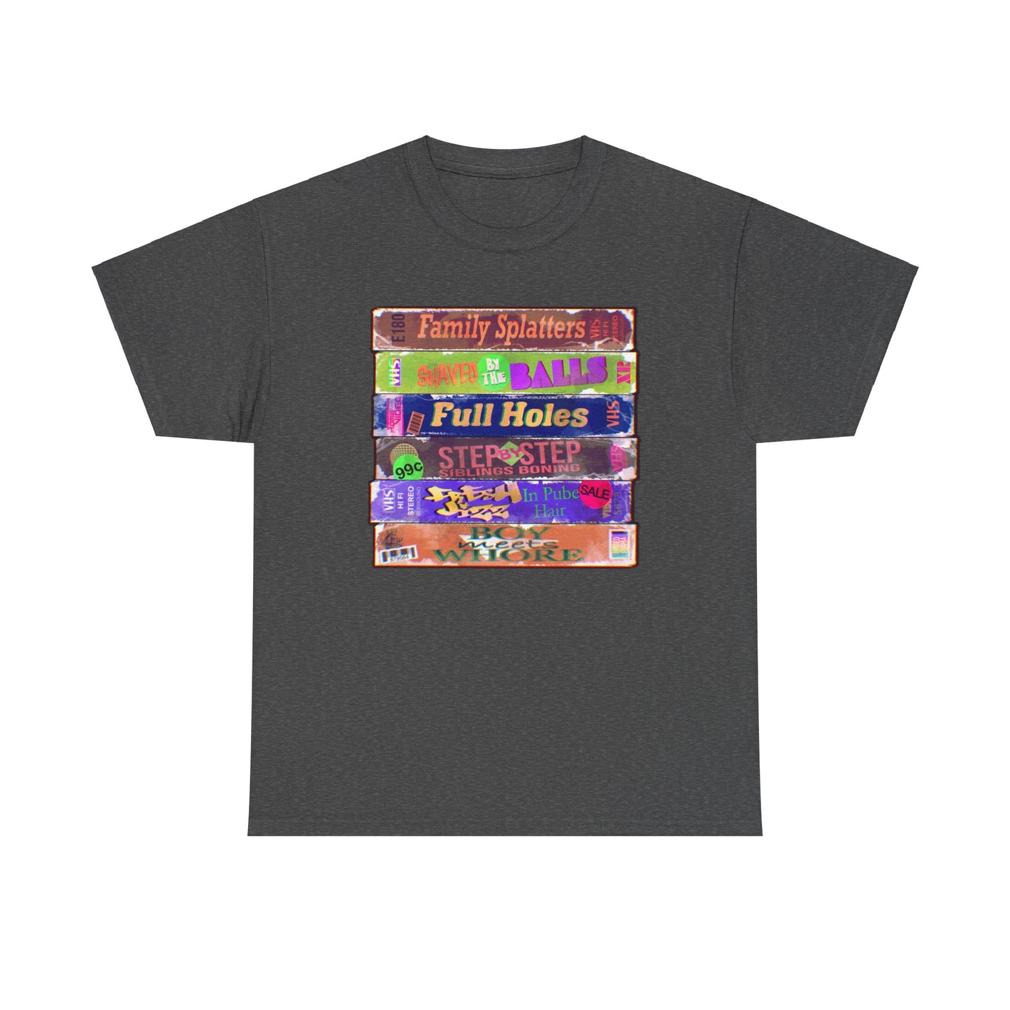 Adult 90s VHS Unisex Heavy Cotton Tee
