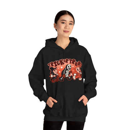 Trick Or Treat Rubber Hose Unisex Heavy Blend Hooded Sweatshirt