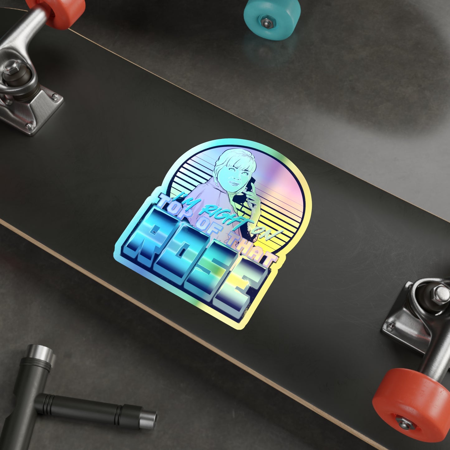 Career Woman Holographic Die-cut Stickers