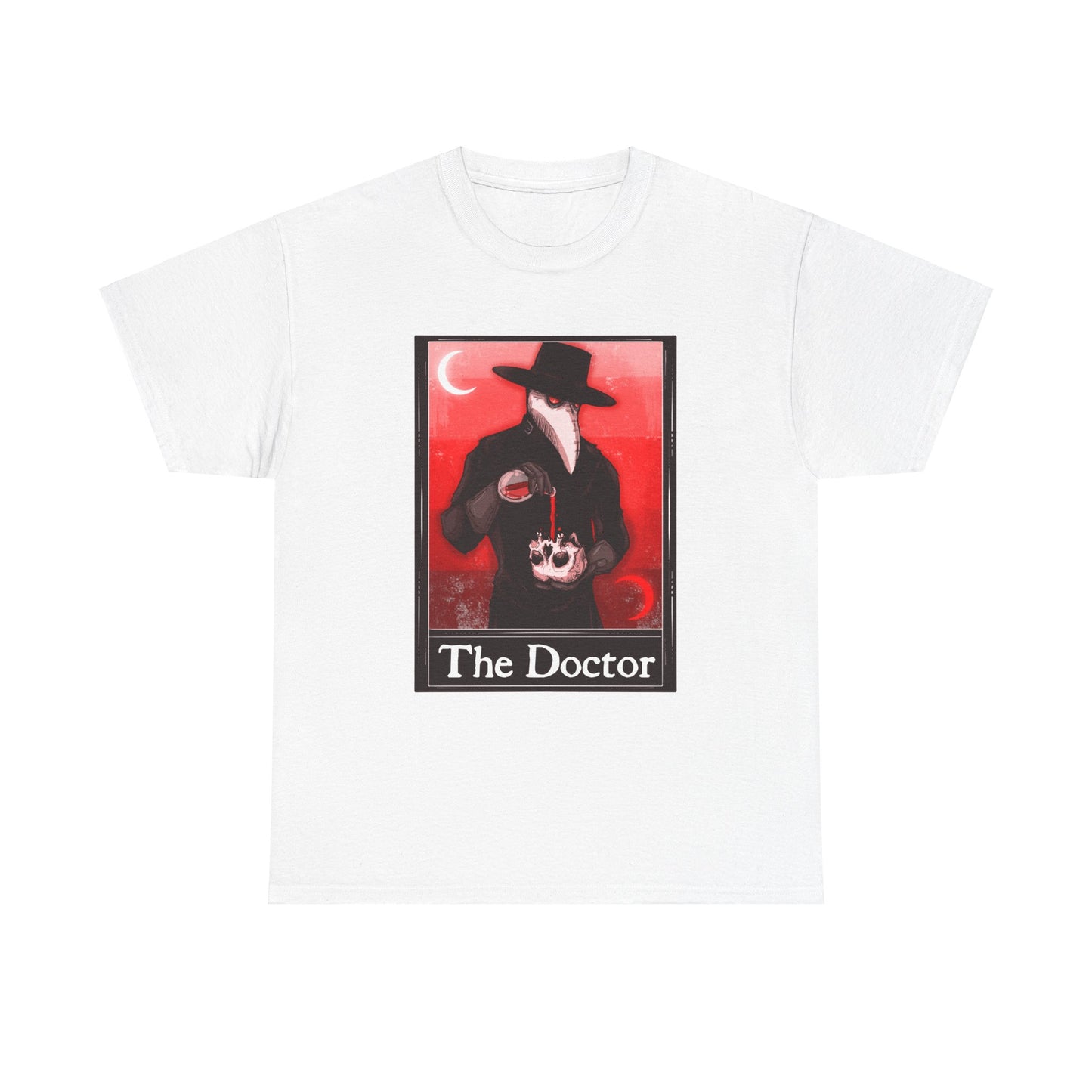 The Doctor Tarot (Front & Back Print) Unisex Heavy Cotton Tee