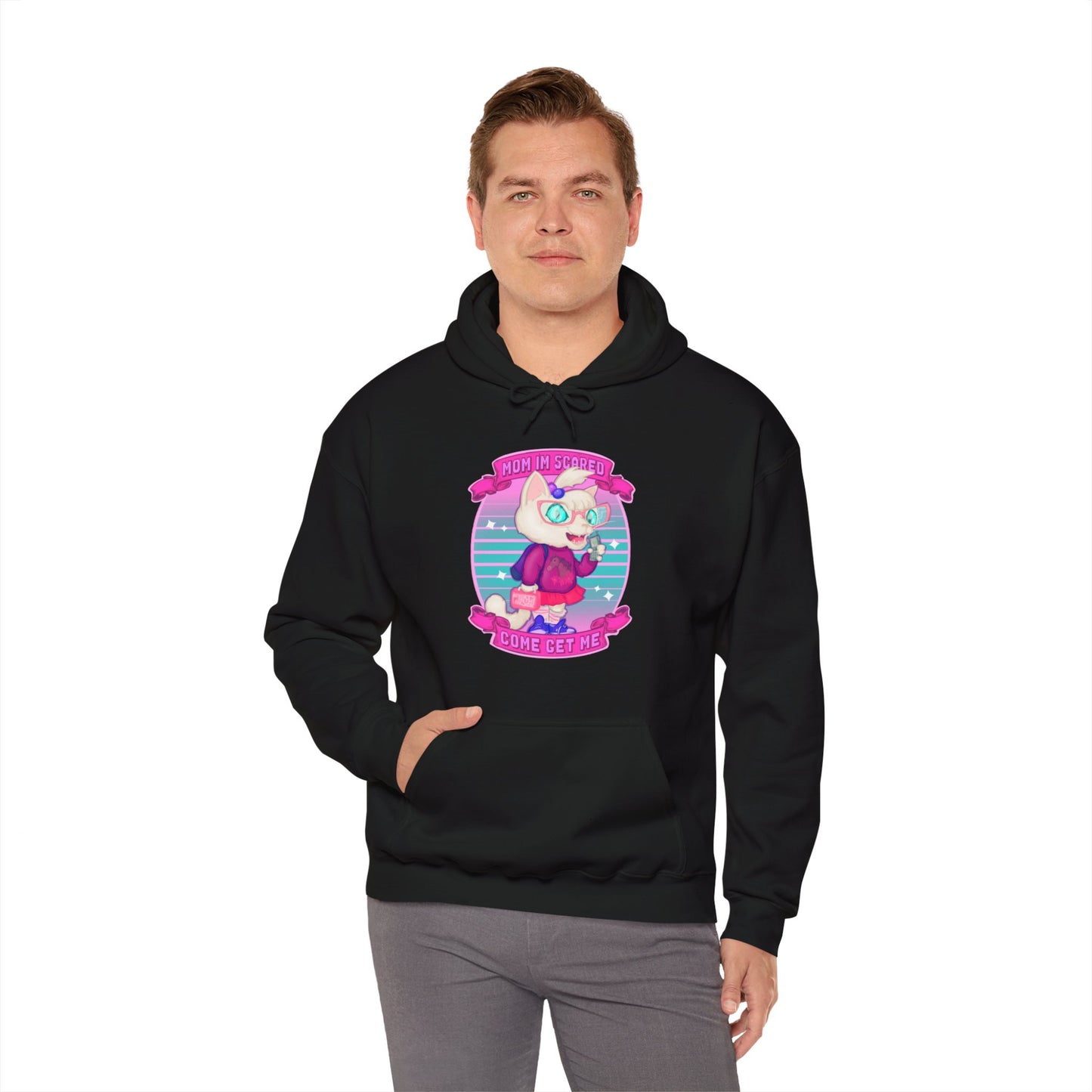 Mom I'm Scared Unisex Heavy Blend Hooded Sweatshirt