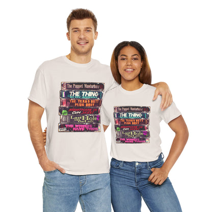Adult Horror VHS Unisex Heavy Cotton Tee