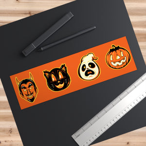 Retro Halloween Bumper Stickers